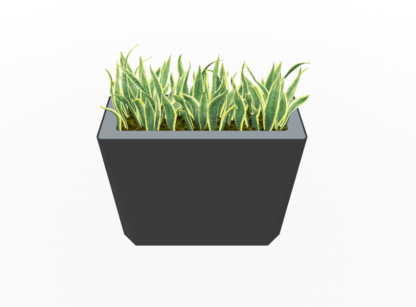 Magnuson KST - 1232L - H - PL High Kastan Wide Rectangular Painted Steel Planter with Aluminum Top and Sealed Internal Liner (MAG - KST - 1232L - H - PL - XXX) - SchoolOutlet