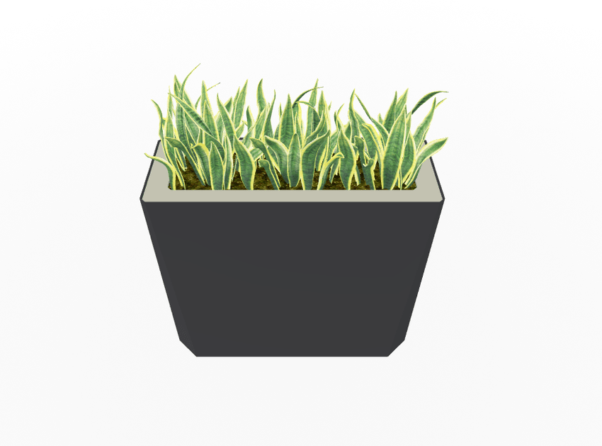 Magnuson KST - 1232L - H - PL High Kastan Wide Rectangular Painted Steel Planter with Aluminum Top and Sealed Internal Liner (MAG - KST - 1232L - H - PL - XXX) - SchoolOutlet