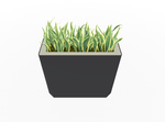 Magnuson KST - 1232L - H - PL High Kastan Wide Rectangular Painted Steel Planter with Aluminum Top and Sealed Internal Liner (MAG - KST - 1232L - H - PL - XXX) - SchoolOutlet