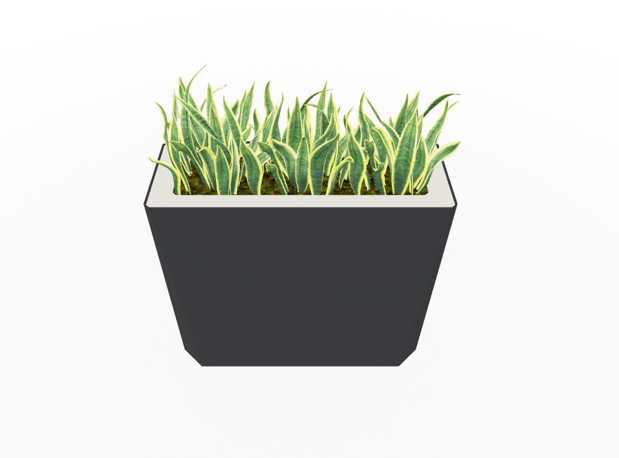 Magnuson KST - 1232L - H - PL High Kastan Wide Rectangular Painted Steel Planter with Aluminum Top and Sealed Internal Liner (MAG - KST - 1232L - H - PL - XXX) - SchoolOutlet