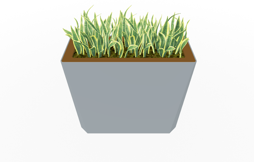 Magnuson KST - 1436L - H - PL High Kastan Wide Rectangular Painted Steel Planter with Aluminum Top and Sealed Internal Liner (MAG - KST - 1436L - H - PL - XXX) - SchoolOutlet