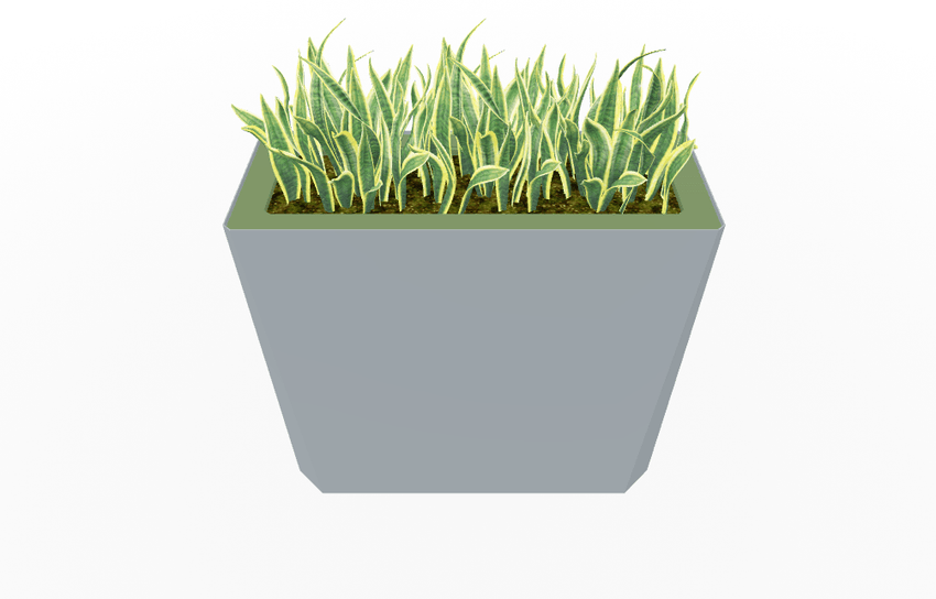 Magnuson KST - 1436L - H - PL High Kastan Wide Rectangular Painted Steel Planter with Aluminum Top and Sealed Internal Liner (MAG - KST - 1436L - H - PL - XXX) - SchoolOutlet
