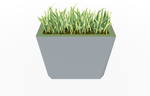 Magnuson KST - 1436L - H - PL High Kastan Wide Rectangular Painted Steel Planter with Aluminum Top and Sealed Internal Liner (MAG - KST - 1436L - H - PL - XXX) - SchoolOutlet