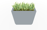 Magnuson KST - 1436L - H - PL High Kastan Wide Rectangular Painted Steel Planter with Aluminum Top and Sealed Internal Liner (MAG - KST - 1436L - H - PL - XXX) - SchoolOutlet