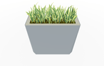 Magnuson KST - 1436L - H - PL High Kastan Wide Rectangular Painted Steel Planter with Aluminum Top and Sealed Internal Liner (MAG - KST - 1436L - H - PL - XXX) - SchoolOutlet