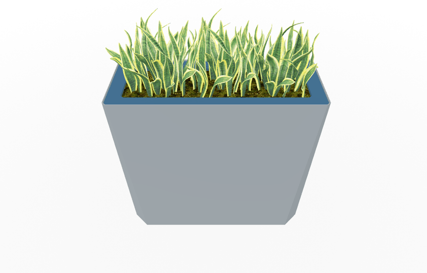 Magnuson KST - 1436L - H - PL High Kastan Wide Rectangular Painted Steel Planter with Aluminum Top and Sealed Internal Liner (MAG - KST - 1436L - H - PL - XXX) - SchoolOutlet