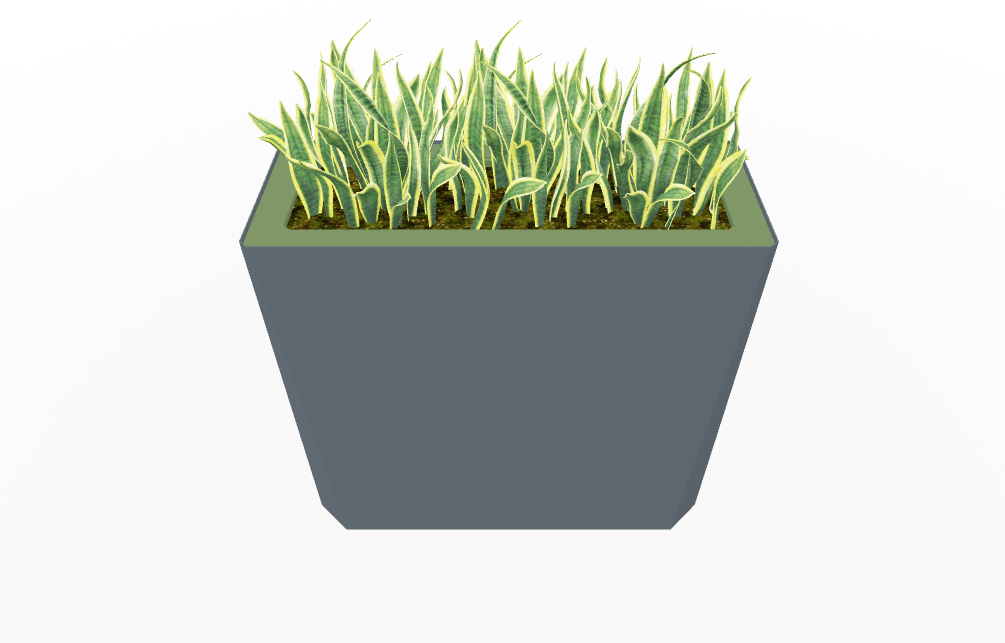 Magnuson KST - 1436L - H - PL High Kastan Wide Rectangular Painted Steel Planter with Aluminum Top and Sealed Internal Liner (MAG - KST - 1436L - H - PL - XXX) - SchoolOutlet