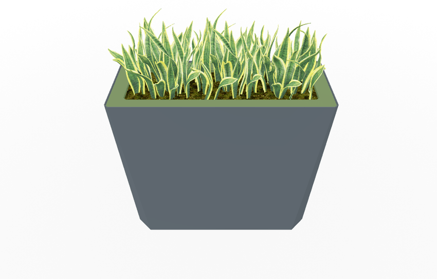 Magnuson KST - 1436L - H - PL High Kastan Wide Rectangular Painted Steel Planter with Aluminum Top and Sealed Internal Liner (MAG - KST - 1436L - H - PL - XXX) - SchoolOutlet