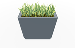 Magnuson KST - 1436L - H - PL High Kastan Wide Rectangular Painted Steel Planter with Aluminum Top and Sealed Internal Liner (MAG - KST - 1436L - H - PL - XXX) - SchoolOutlet