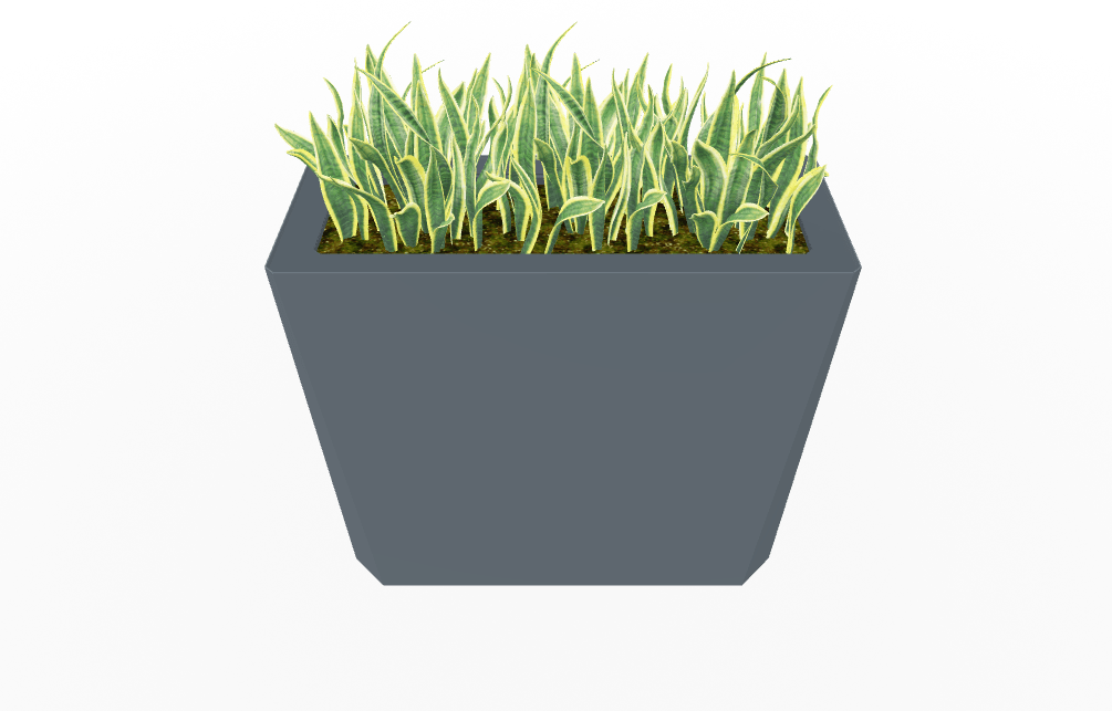 Magnuson KST - 1436L - H - PL High Kastan Wide Rectangular Painted Steel Planter with Aluminum Top and Sealed Internal Liner (MAG - KST - 1436L - H - PL - XXX) - SchoolOutlet