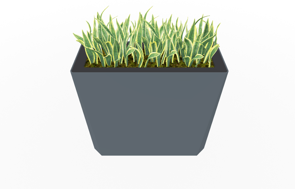 Magnuson KST - 1436L - H - PL High Kastan Wide Rectangular Painted Steel Planter with Aluminum Top and Sealed Internal Liner (MAG - KST - 1436L - H - PL - XXX) - SchoolOutlet