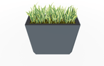 Magnuson KST - 1436L - H - PL High Kastan Wide Rectangular Painted Steel Planter with Aluminum Top and Sealed Internal Liner (MAG - KST - 1436L - H - PL - XXX) - SchoolOutlet