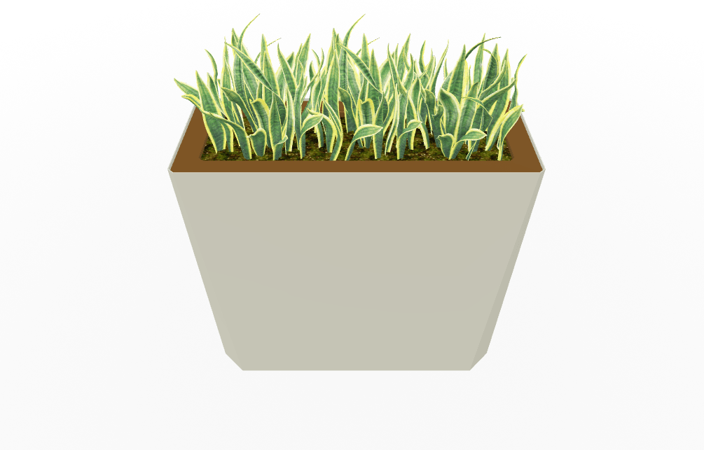Magnuson KST - 1436L - H - PL High Kastan Wide Rectangular Painted Steel Planter with Aluminum Top and Sealed Internal Liner (MAG - KST - 1436L - H - PL - XXX) - SchoolOutlet
