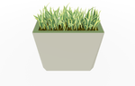 Magnuson KST - 1436L - H - PL High Kastan Wide Rectangular Painted Steel Planter with Aluminum Top and Sealed Internal Liner (MAG - KST - 1436L - H - PL - XXX) - SchoolOutlet