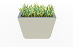 Magnuson KST - 1436L - H - PL High Kastan Wide Rectangular Painted Steel Planter with Aluminum Top and Sealed Internal Liner (MAG - KST - 1436L - H - PL - XXX) - SchoolOutlet