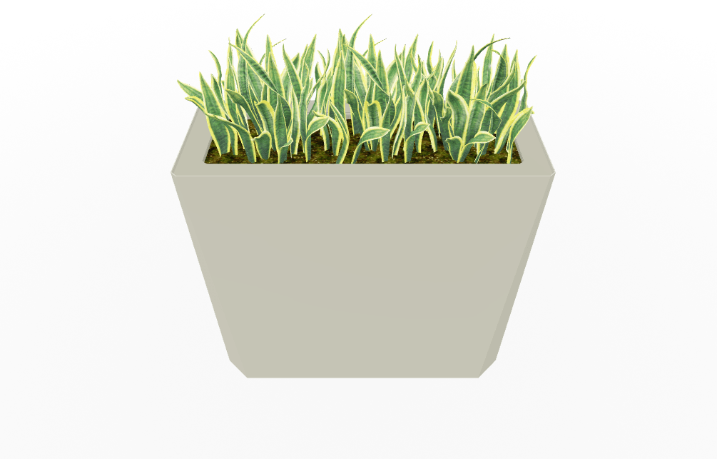Magnuson KST - 1436L - H - PL High Kastan Wide Rectangular Painted Steel Planter with Aluminum Top and Sealed Internal Liner (MAG - KST - 1436L - H - PL - XXX) - SchoolOutlet