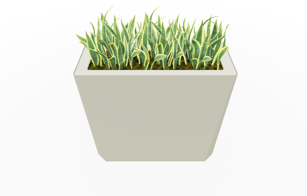 Magnuson KST - 1436L - H - PL High Kastan Wide Rectangular Painted Steel Planter with Aluminum Top and Sealed Internal Liner (MAG - KST - 1436L - H - PL - XXX) - SchoolOutlet