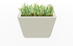 Magnuson KST - 1436L - H - PL High Kastan Wide Rectangular Painted Steel Planter with Aluminum Top and Sealed Internal Liner (MAG - KST - 1436L - H - PL - XXX) - SchoolOutlet