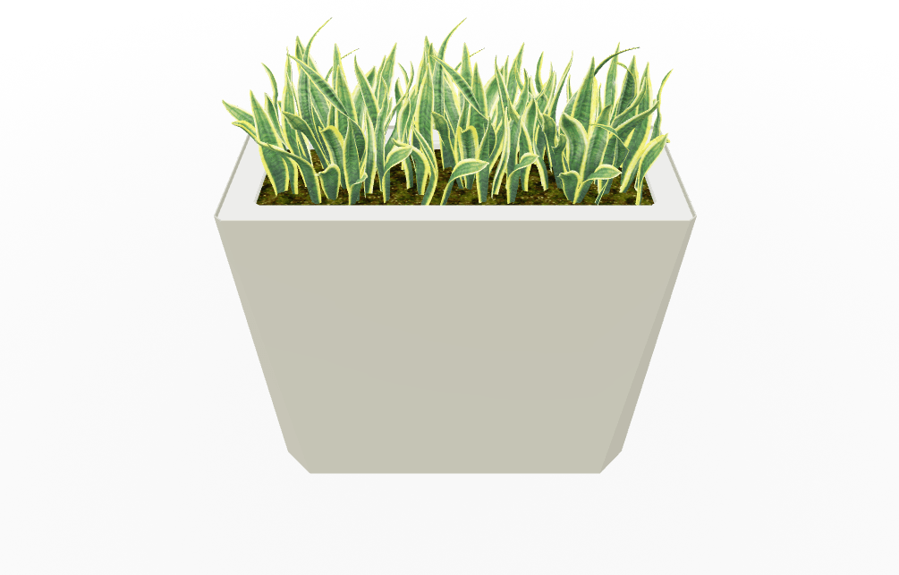 Magnuson KST - 1436L - H - PL High Kastan Wide Rectangular Painted Steel Planter with Aluminum Top and Sealed Internal Liner (MAG - KST - 1436L - H - PL - XXX) - SchoolOutlet