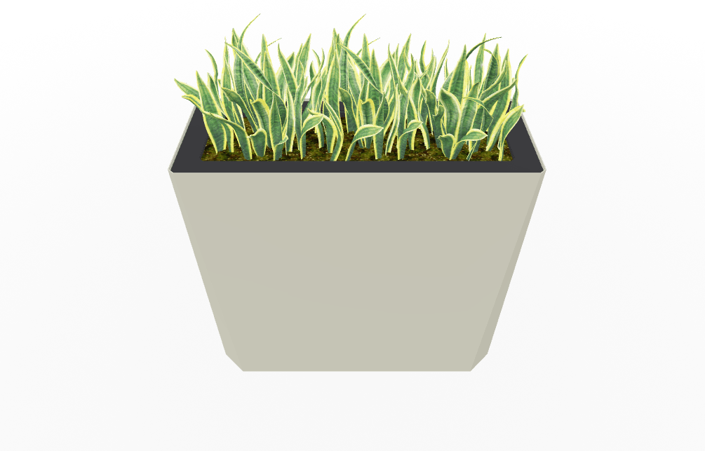 Magnuson KST - 1436L - H - PL High Kastan Wide Rectangular Painted Steel Planter with Aluminum Top and Sealed Internal Liner (MAG - KST - 1436L - H - PL - XXX) - SchoolOutlet
