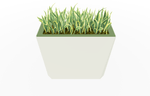 Magnuson KST - 1436L - H - PL High Kastan Wide Rectangular Painted Steel Planter with Aluminum Top and Sealed Internal Liner (MAG - KST - 1436L - H - PL - XXX) - SchoolOutlet
