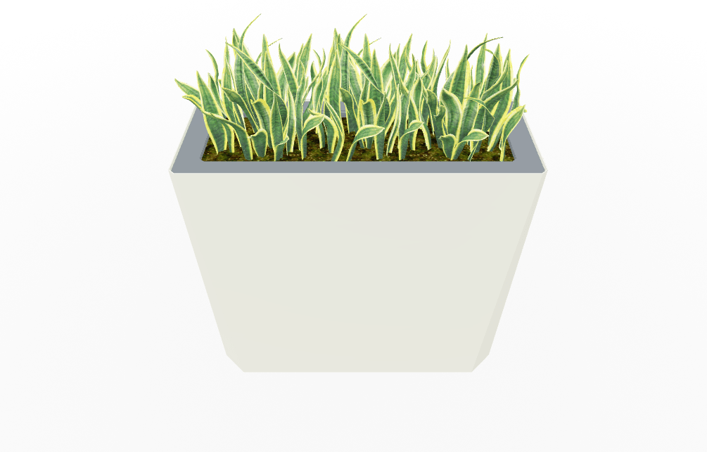 Magnuson KST - 1436L - H - PL High Kastan Wide Rectangular Painted Steel Planter with Aluminum Top and Sealed Internal Liner (MAG - KST - 1436L - H - PL - XXX) - SchoolOutlet
