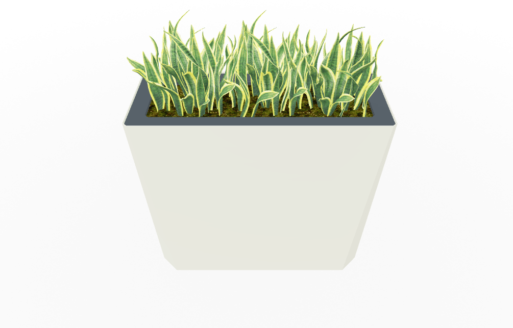 Magnuson KST - 1436L - H - PL High Kastan Wide Rectangular Painted Steel Planter with Aluminum Top and Sealed Internal Liner (MAG - KST - 1436L - H - PL - XXX) - SchoolOutlet