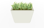 Magnuson KST - 1436L - H - PL High Kastan Wide Rectangular Painted Steel Planter with Aluminum Top and Sealed Internal Liner (MAG - KST - 1436L - H - PL - XXX) - SchoolOutlet