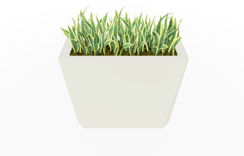 Magnuson KST - 1436L - H - PL High Kastan Wide Rectangular Painted Steel Planter with Aluminum Top and Sealed Internal Liner (MAG - KST - 1436L - H - PL - XXX) - SchoolOutlet