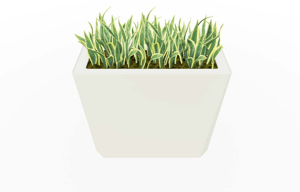 Magnuson KST - 1436L - H - PL High Kastan Wide Rectangular Painted Steel Planter with Aluminum Top and Sealed Internal Liner (MAG - KST - 1436L - H - PL - XXX) - SchoolOutlet