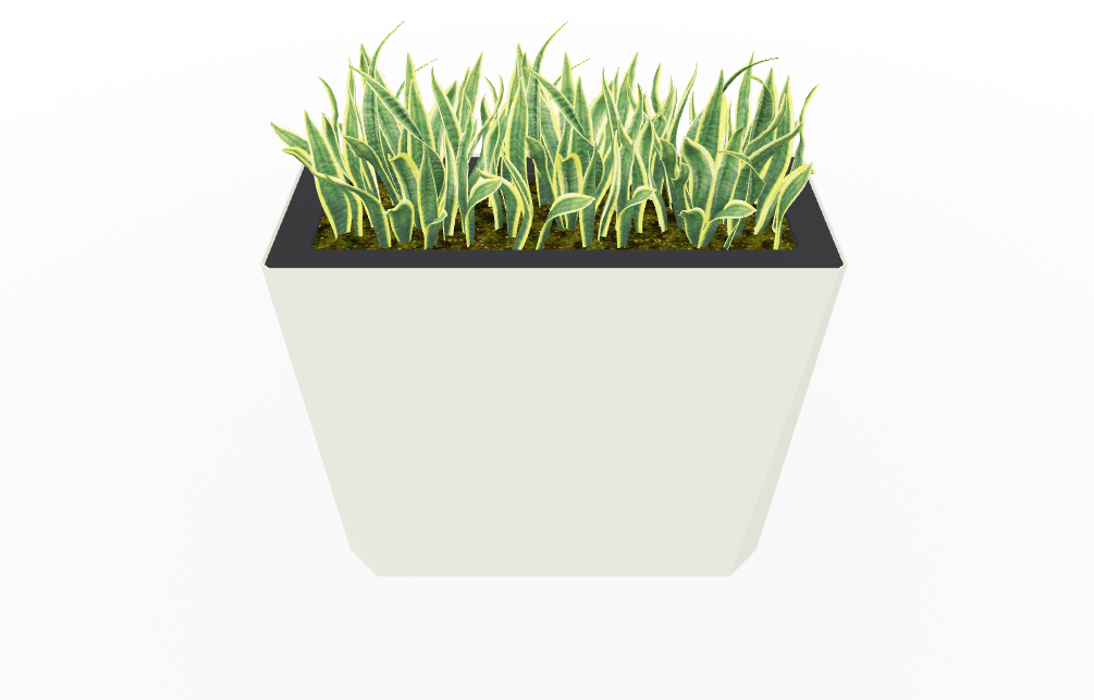 Magnuson KST - 1436L - H - PL High Kastan Wide Rectangular Painted Steel Planter with Aluminum Top and Sealed Internal Liner (MAG - KST - 1436L - H - PL - XXX) - SchoolOutlet