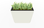 Magnuson KST - 1436L - H - PL High Kastan Wide Rectangular Painted Steel Planter with Aluminum Top and Sealed Internal Liner (MAG - KST - 1436L - H - PL - XXX) - SchoolOutlet