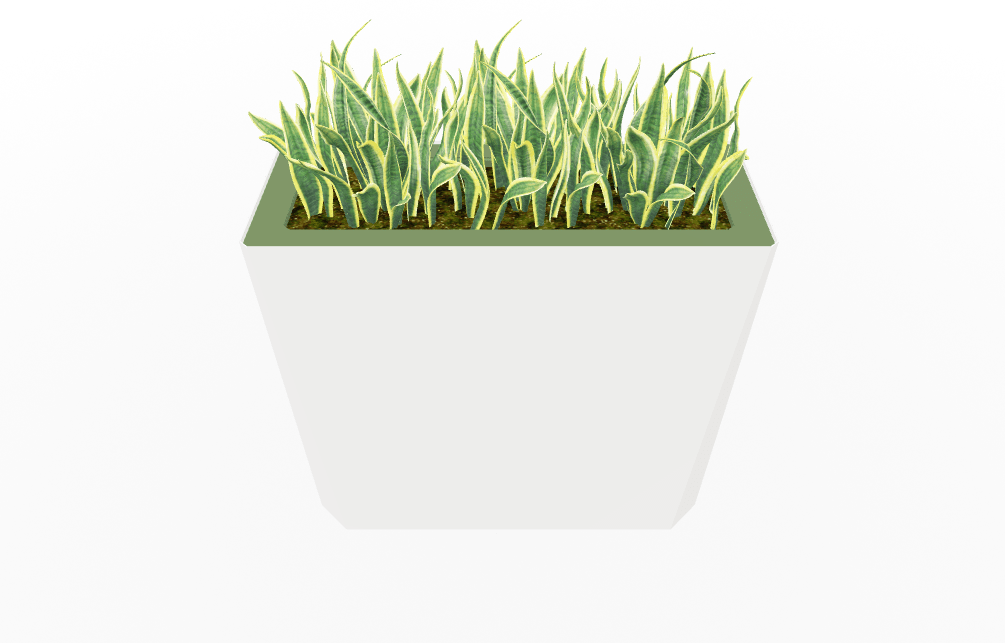 Magnuson KST - 1436L - H - PL High Kastan Wide Rectangular Painted Steel Planter with Aluminum Top and Sealed Internal Liner (MAG - KST - 1436L - H - PL - XXX) - SchoolOutlet