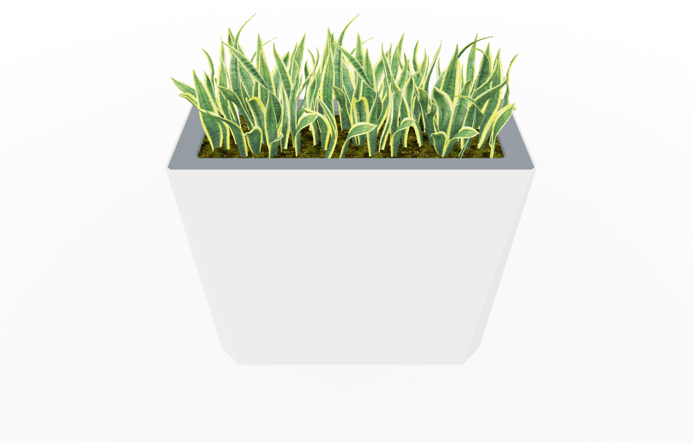 Magnuson KST - 1436L - H - PL High Kastan Wide Rectangular Painted Steel Planter with Aluminum Top and Sealed Internal Liner (MAG - KST - 1436L - H - PL - XXX) - SchoolOutlet