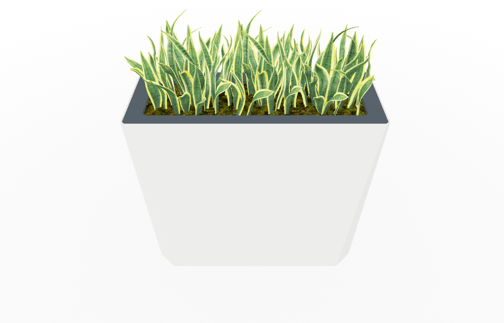 Magnuson KST - 1436L - H - PL High Kastan Wide Rectangular Painted Steel Planter with Aluminum Top and Sealed Internal Liner (MAG - KST - 1436L - H - PL - XXX) - SchoolOutlet
