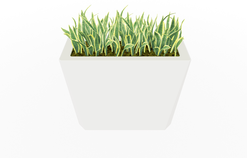 Magnuson KST - 1436L - H - PL High Kastan Wide Rectangular Painted Steel Planter with Aluminum Top and Sealed Internal Liner (MAG - KST - 1436L - H - PL - XXX) - SchoolOutlet