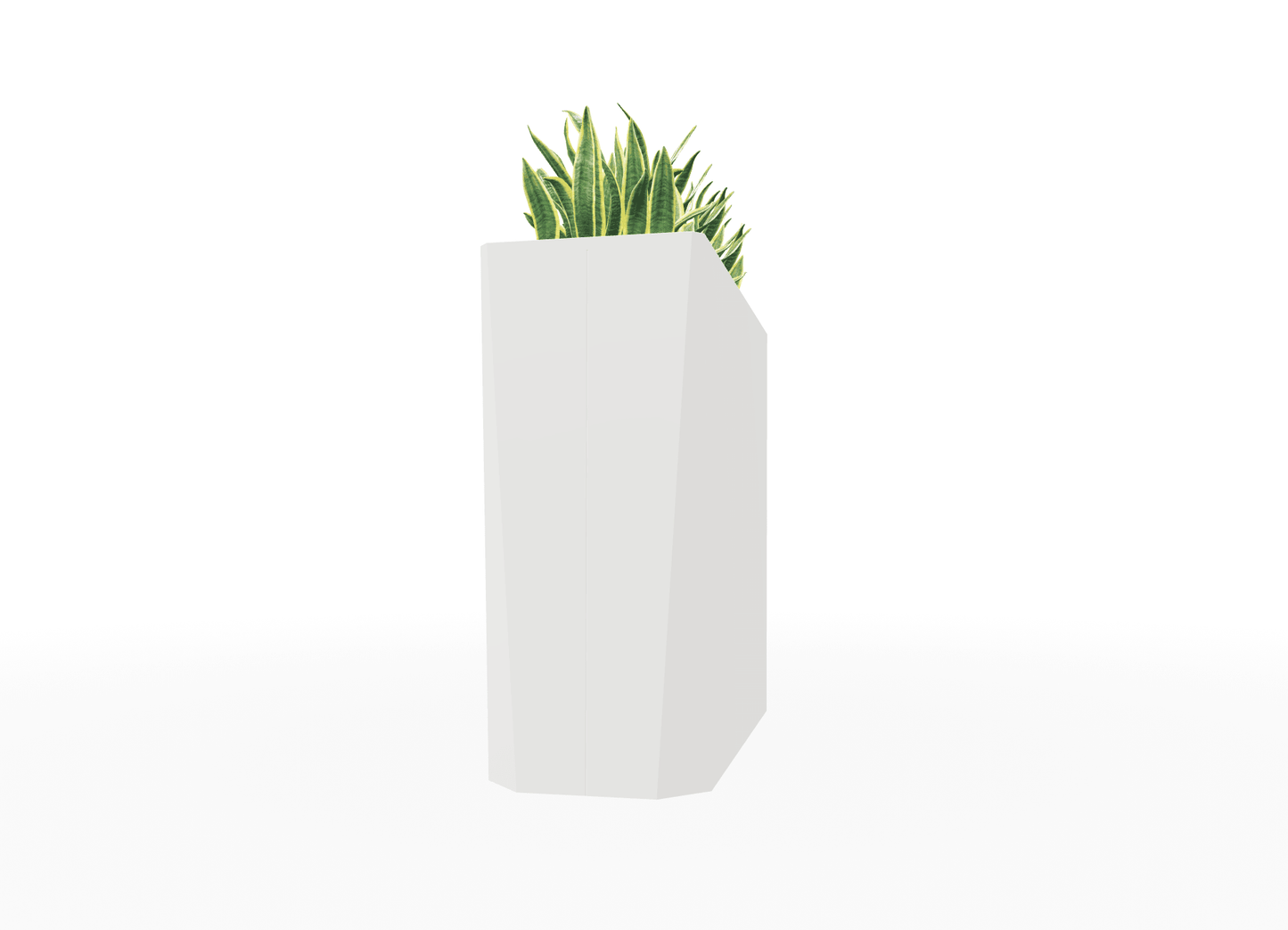 Magnuson KST - 1436L - H - PL High Kastan Wide Rectangular Painted Steel Planter with Aluminum Top and Sealed Internal Liner (MAG - KST - 1436L - H - PL - XXX) - SchoolOutlet