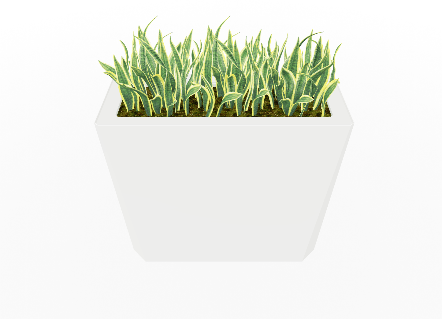 Magnuson KST - 1436L - H - PL High Kastan Wide Rectangular Painted Steel Planter with Aluminum Top and Sealed Internal Liner (MAG - KST - 1436L - H - PL - XXX) - SchoolOutlet