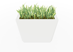 Magnuson KST - 1436L - H - PL High Kastan Wide Rectangular Painted Steel Planter with Aluminum Top and Sealed Internal Liner (MAG - KST - 1436L - H - PL - XXX) - SchoolOutlet