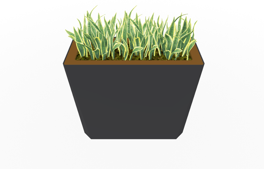 Magnuson KST - 1436L - H - PL High Kastan Wide Rectangular Painted Steel Planter with Aluminum Top and Sealed Internal Liner (MAG - KST - 1436L - H - PL - XXX) - SchoolOutlet