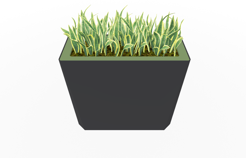 Magnuson KST - 1436L - H - PL High Kastan Wide Rectangular Painted Steel Planter with Aluminum Top and Sealed Internal Liner (MAG - KST - 1436L - H - PL - XXX) - SchoolOutlet