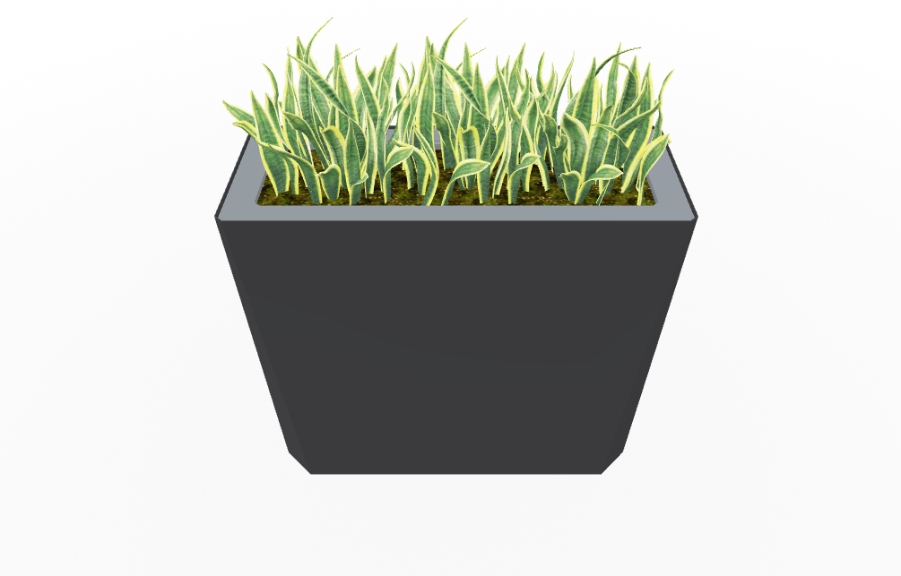 Magnuson KST - 1436L - H - PL High Kastan Wide Rectangular Painted Steel Planter with Aluminum Top and Sealed Internal Liner (MAG - KST - 1436L - H - PL - XXX) - SchoolOutlet