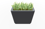 Magnuson KST - 1436L - H - PL High Kastan Wide Rectangular Painted Steel Planter with Aluminum Top and Sealed Internal Liner (MAG - KST - 1436L - H - PL - XXX) - SchoolOutlet
