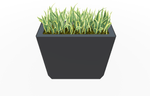 Magnuson KST - 1436L - H - PL High Kastan Wide Rectangular Painted Steel Planter with Aluminum Top and Sealed Internal Liner (MAG - KST - 1436L - H - PL - XXX) - SchoolOutlet