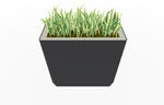 Magnuson KST - 1436L - H - PL High Kastan Wide Rectangular Painted Steel Planter with Aluminum Top and Sealed Internal Liner (MAG - KST - 1436L - H - PL - XXX) - SchoolOutlet