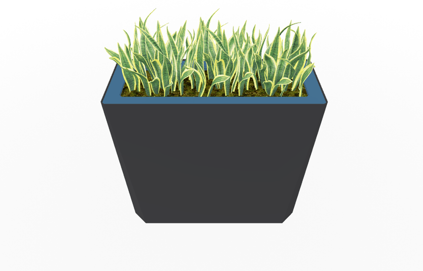 Magnuson KST - 1436L - H - PL High Kastan Wide Rectangular Painted Steel Planter with Aluminum Top and Sealed Internal Liner (MAG - KST - 1436L - H - PL - XXX) - SchoolOutlet