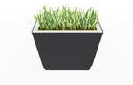 Magnuson KST - 1436L - H - PL High Kastan Wide Rectangular Painted Steel Planter with Aluminum Top and Sealed Internal Liner (MAG - KST - 1436L - H - PL - XXX) - SchoolOutlet