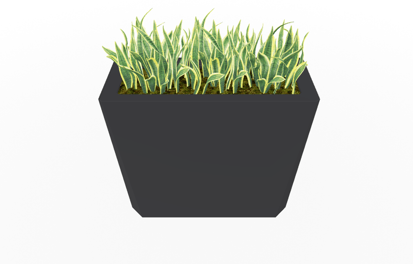 Magnuson KST - 1436L - H - PL High Kastan Wide Rectangular Painted Steel Planter with Aluminum Top and Sealed Internal Liner (MAG - KST - 1436L - H - PL - XXX) - SchoolOutlet