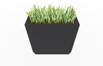 Magnuson KST - 1436L - H - PL High Kastan Wide Rectangular Painted Steel Planter with Aluminum Top and Sealed Internal Liner (MAG - KST - 1436L - H - PL - XXX) - SchoolOutlet