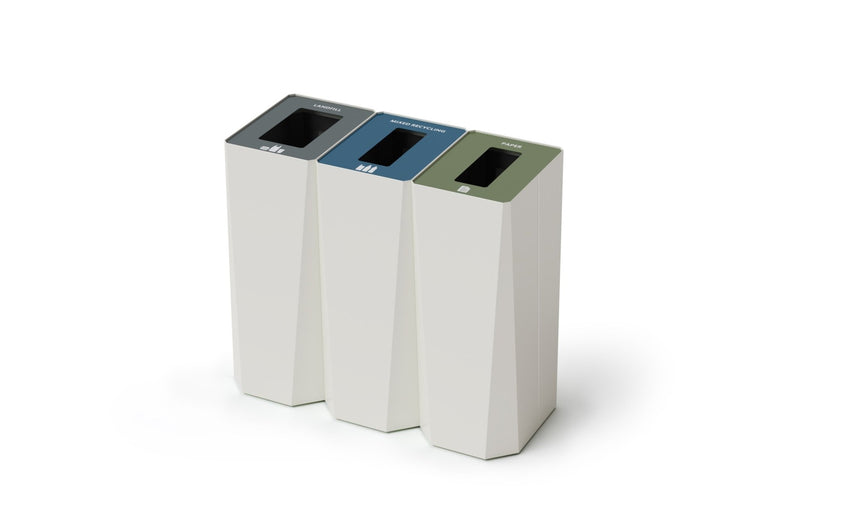 Magnuson KASTA KST - 1612L 22 - Gallon Rectangular Powder - Coated Steel Waste Receptacle with Internal Rigid Liner (MAG - KST - 1612L) - SchoolOutlet